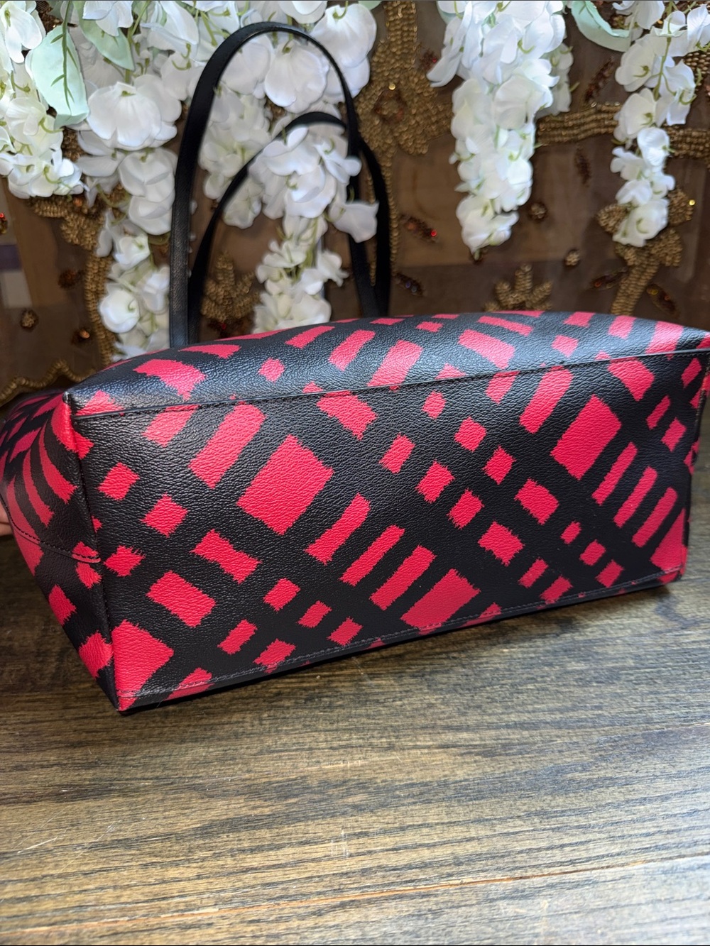 Coach Women's Black & Red Patterned Tote Bag - Picture 7 of 16